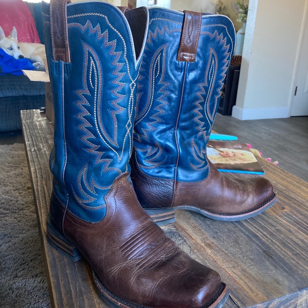 Real leather men’s cowboy boots